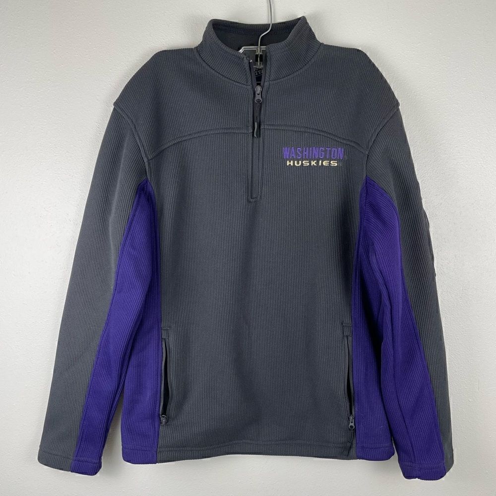Campus Heritage UW Huskies Half Zip Pullover Size S EUC